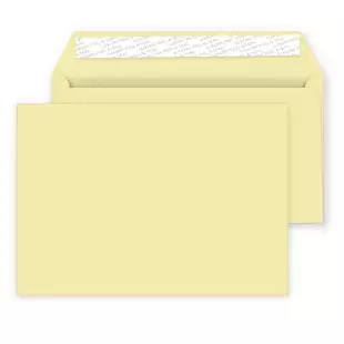 C5 Peel and Seal Envelopes - 162mm x 229mm -Vanilla Ice Cream