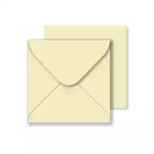 Square Cream Envelopes 100gsm (130mm x 130mm)