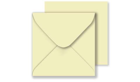 Square Cream Envelopes 100gsm (130mm x 130mm)