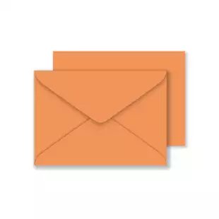 C6 Woodstock Arancio Envelopes 110gsm (114mm x 162mm)