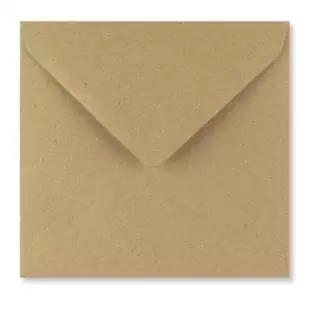 Extra Large Square Fleck Kraft Envelopes- 155mm x 155mm