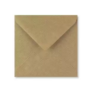 Square Ribbed Kraft Envelopes (155mm x 155mm)