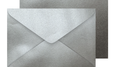 Luxury C5 Envelopes - Metallic Silver 100gsm (162mm x 229mm)