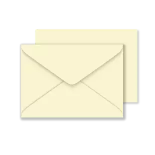 C6 Vanilla Envelopes 100gsm (114mm x 162mm)