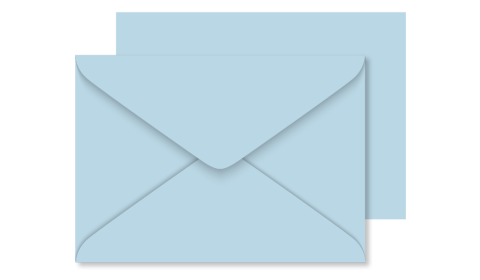 C6 Baby Blue Envelopes 100gsm (114mm x 162mm)