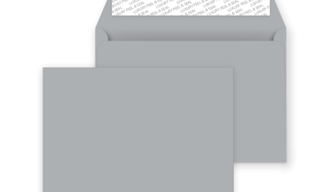 C6 Peel and Seal Envelope - Metallic Silver