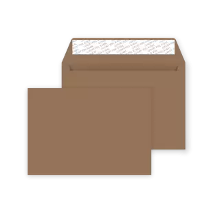 C5 Peel and Seal Envelopes -  Milk Chocolate