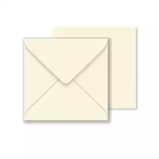 Luxury Square Envelopes - Ivory- 146mm x 146mm