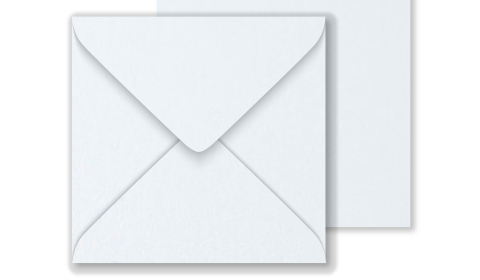 Luxury Square Envelopes - Pearlised  White, 146mm x 146mm