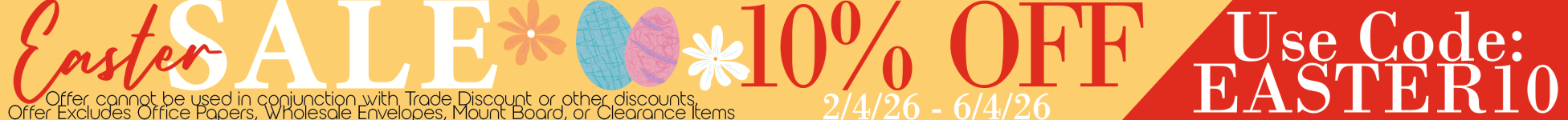 10 off easter weekend