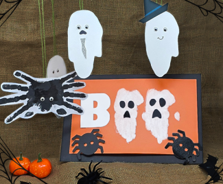Handprint Halloween Art!