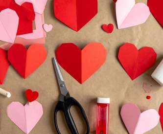 Simple Valentine’s Paper Crafts to Make at Home