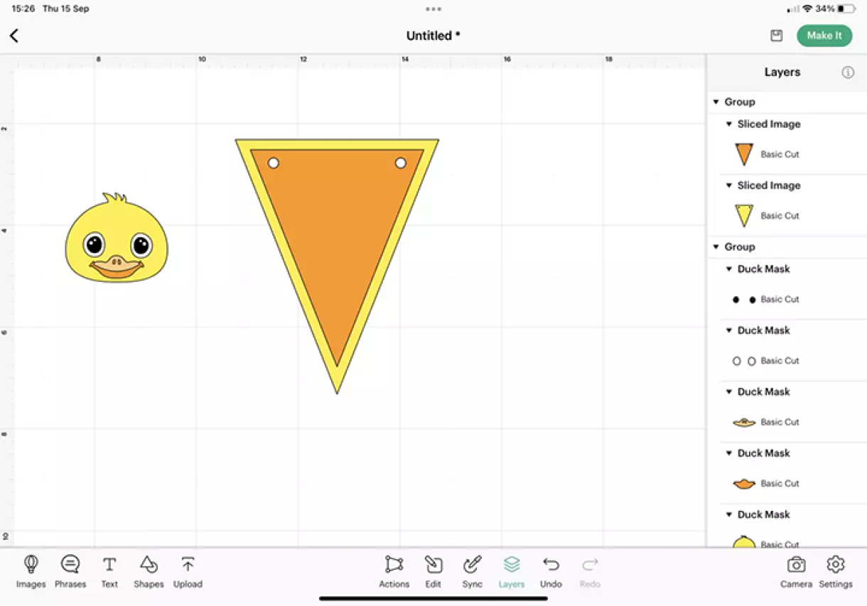 Duck mask criket sml