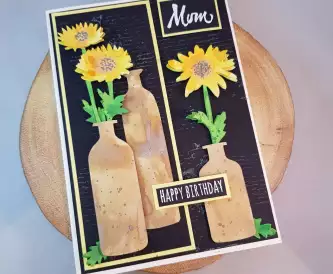 Wildflower Vase Birthday Card