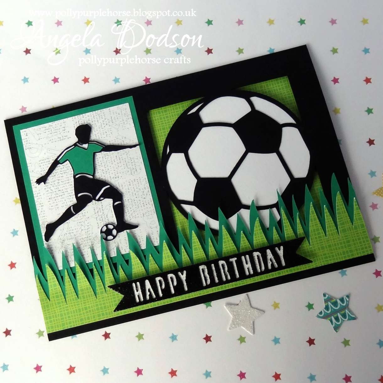 Football-Themed Birthday Card