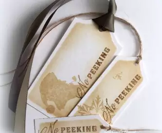 DIY GIft Tags - No Peeking Christmas Tags