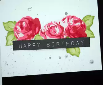 Floral Birthday Card