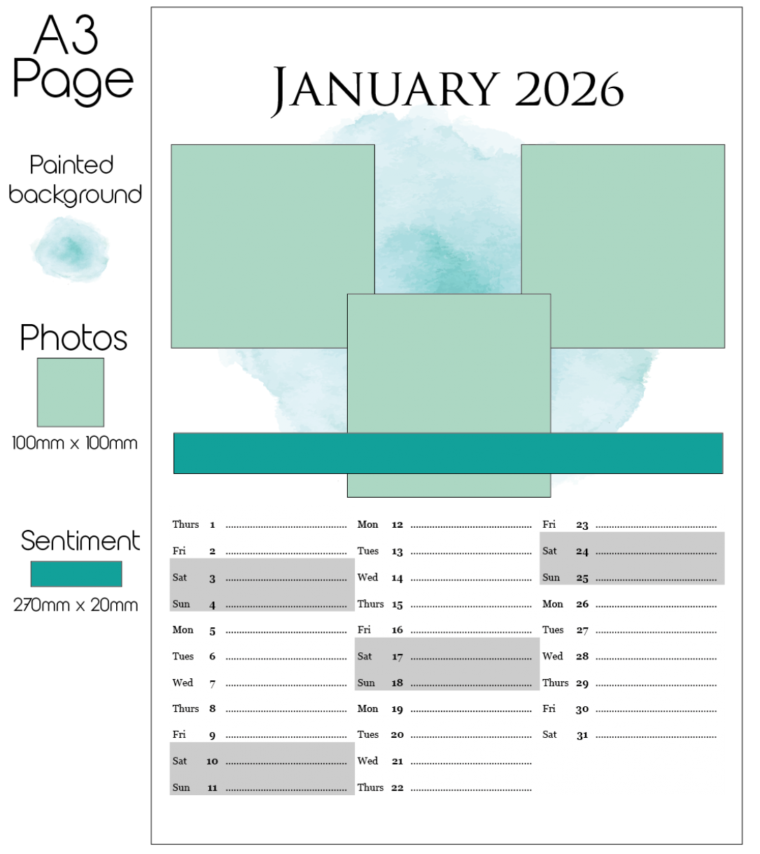 A3 Calendar Layout Ideas
