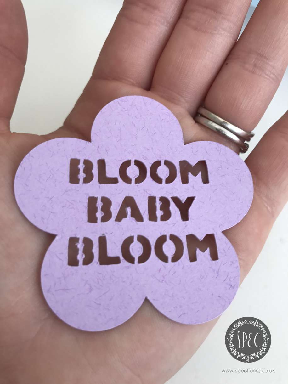 Cricut cut flower