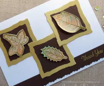 Autumn Themed Card - Step by Step Tutorial