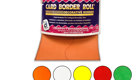 Fadeless Scalloped Border Roll - 57mmx15m