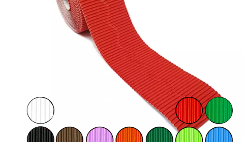 Corrugated Bordette Roll Scalloped - 57mmx15m