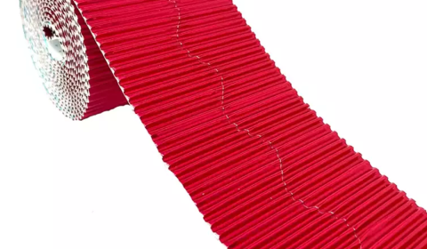Corrugated Bordette Metallic Rolls - 57mmx7.5m