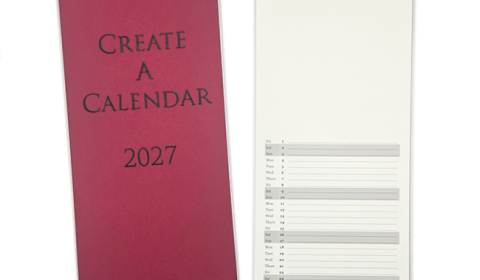 Slimline 2027 Create-A-Calendar