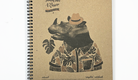 RHINO A4 Recycled Twinwire Casebound Book