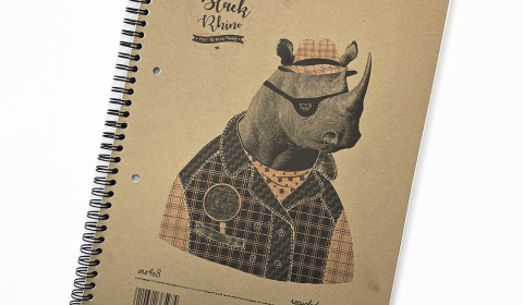 RHINO A4+ Recycled Twinwire Notebook