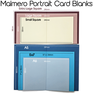 Malmero portrait card blanks