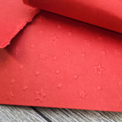 Red 290 embossed