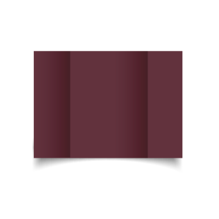 Claret Card Blanks Double Sided 250gsm-A5-Trifold