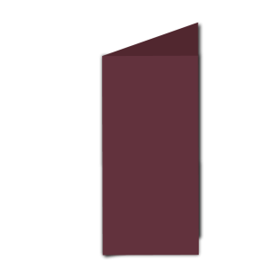 Claret Card Blanks Double Sided 250gsm-DL-Portrait