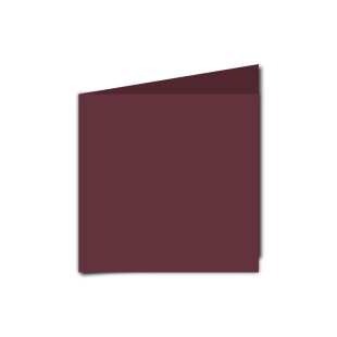 Claret Card Blanks Double Sided 250gsm-Small Square-Portrait