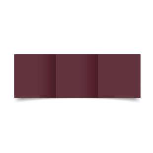 Claret Card Blanks Double Sided 250gsm-Small Square-Trifold