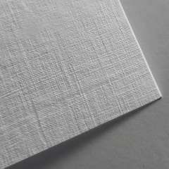 Extra white linen card