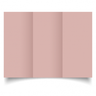 Baby Pink Card Blanks Double Sided 240gsm-DL-Trifold