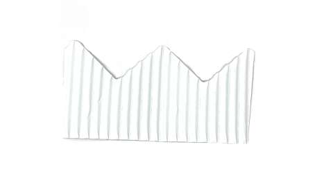 Zig Zag Bordette Roll 57mm x 15m - White
