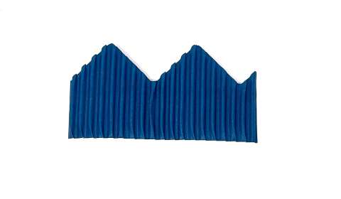 Zig Zag Bordette Roll 57mm x 15m - Royal Blue