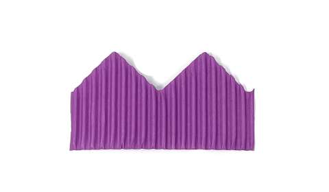 Zig Zag ​Bordette Roll 57mm x 15m - Violet