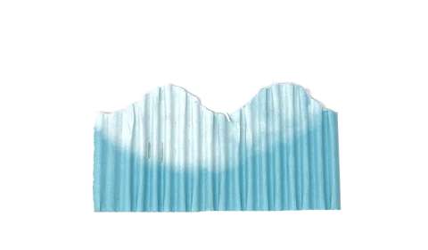 Bordette Border Roll 57mmx7.5m - Clouds