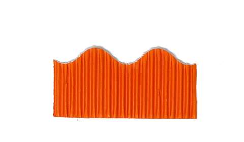 Bordette Roll 57mmx15m Scalloped - Orange