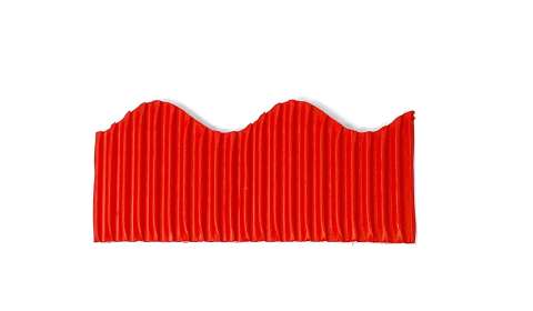 Bordette Roll 57mmx15m Scalloped - Flame