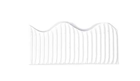 Bordette Roll 57mmx15m Scalloped - White