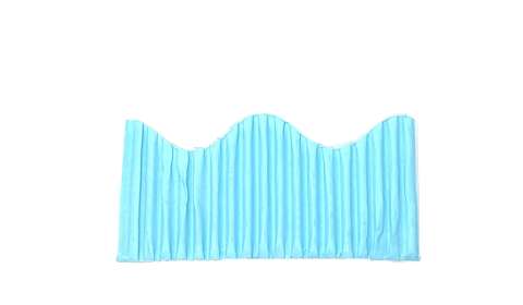 Bordette Roll 57mmx15m Scalloped - Sky Blue