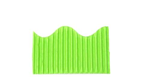Bordette Roll 57mmx15m Scalloped - Nile Green