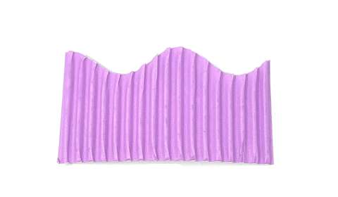 Bordette Roll 57mmx15m Scalloped - Violet