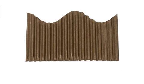 Bordette Roll 57mmx15m Scalloped - Brown