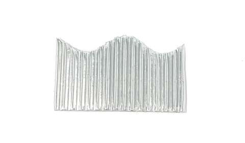 Bordette Roll 57mmx7.5m - Metallic Silver